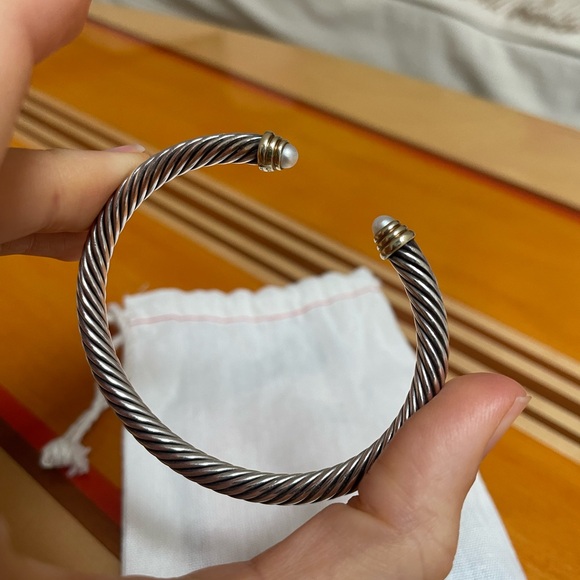 Pearl cable classic David Yurman bracelet - Picture 3 of 8